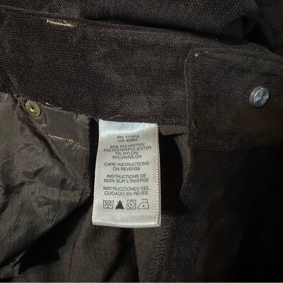 Michael Kors Brown Velour Women's Pants Size 10 - Picture 7 of 10